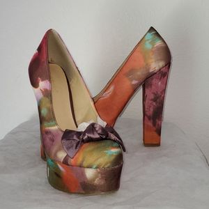 Shoedazzle Lily Bow Platform NIB size 9.5